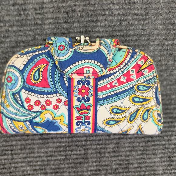 Vera Bradley Handbags - Vera Bradley Marina Paisley Kiss 'n Snap Folding Clutch Wallet